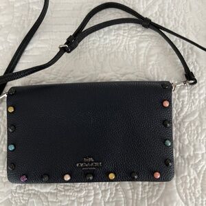 Black gently used Coach wallet